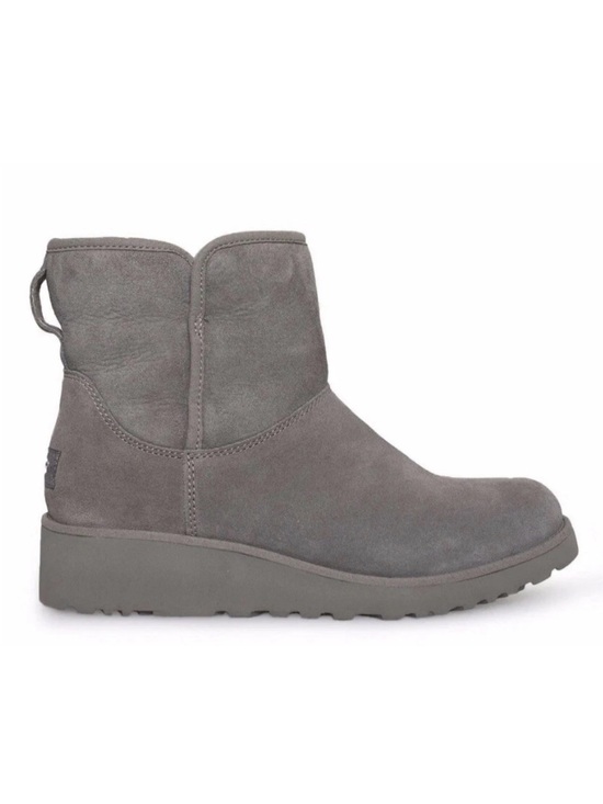 UGG Shoes - UGG Kristin Womens Boots 1012497 Gray Suede Wedge SIZE 6.5 Ankle Boot